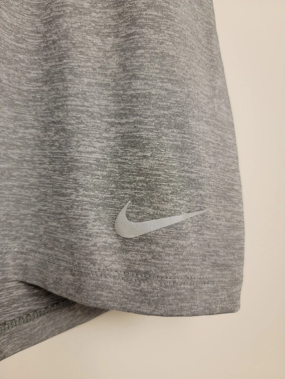 Nike Dri-FIT Miler Slash Cutout Running Tank Top Heather Gray Small S